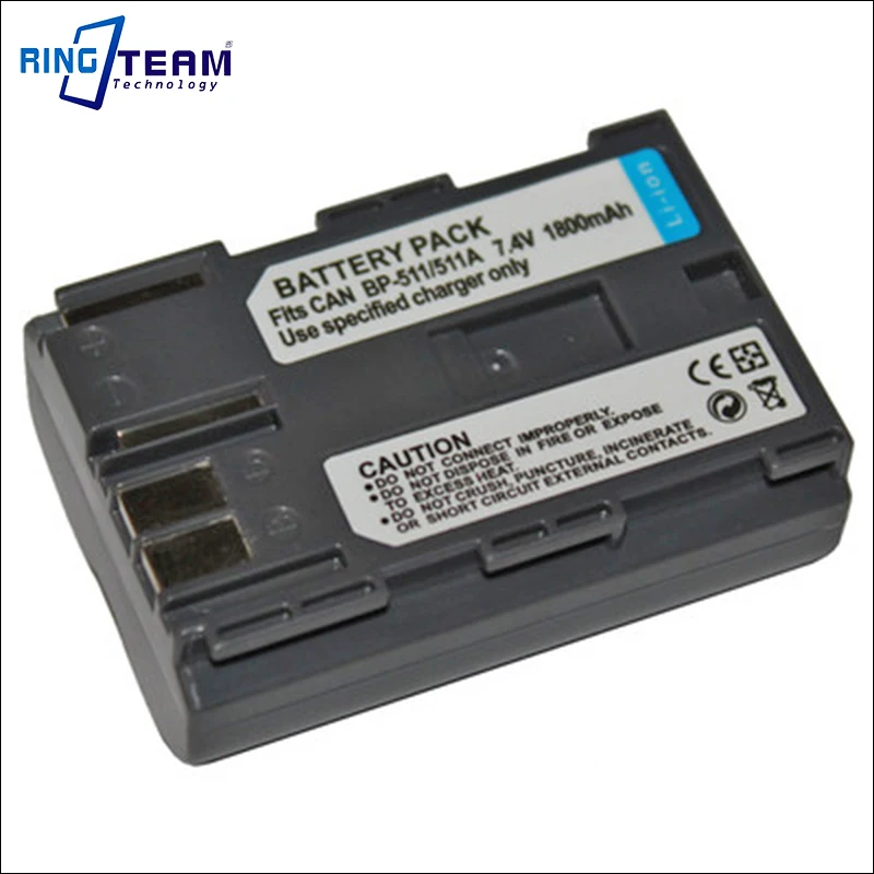 Цифровой аккумулятор BP 511a 511 для камеры Canon MV400i MV430i MV450i MV500 MV500i MV530i MV550i MV590 MV600 MV600i