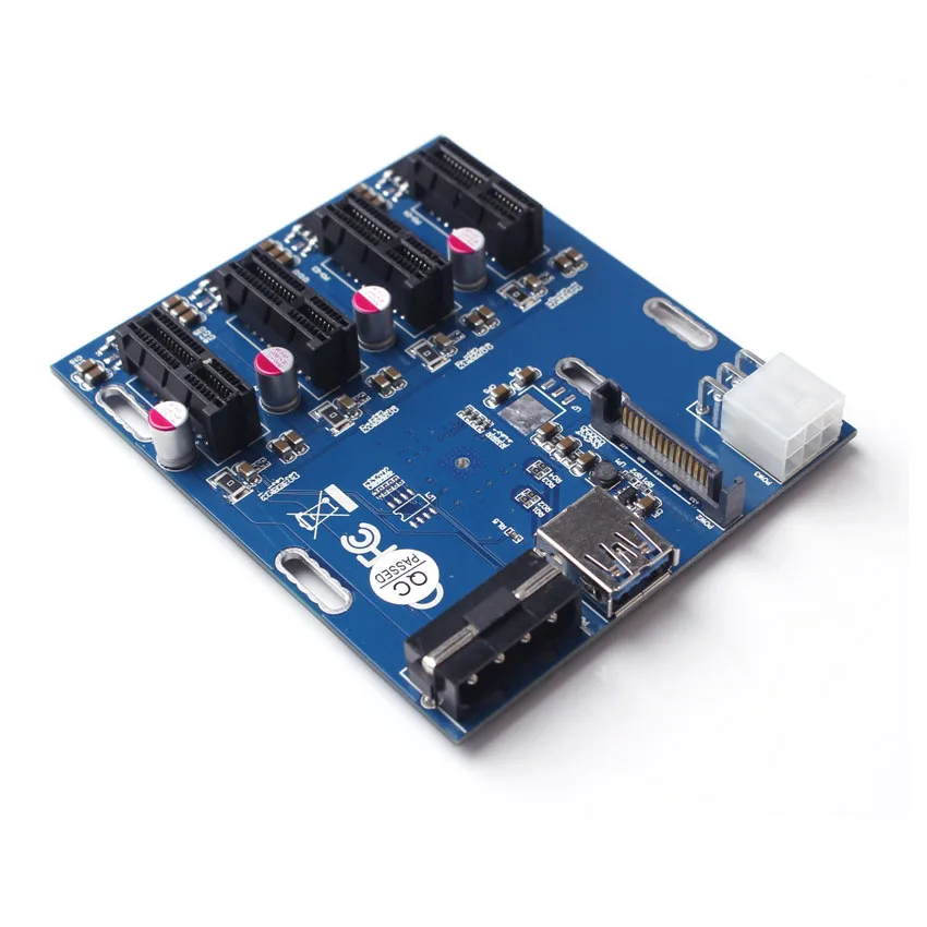 Cnkesin pci e для PCIe адаптер 1 оборот 4PCI E один слот до четырех USB3.0 USB 3.0 кабель SATA к 6Pin + 4Pin