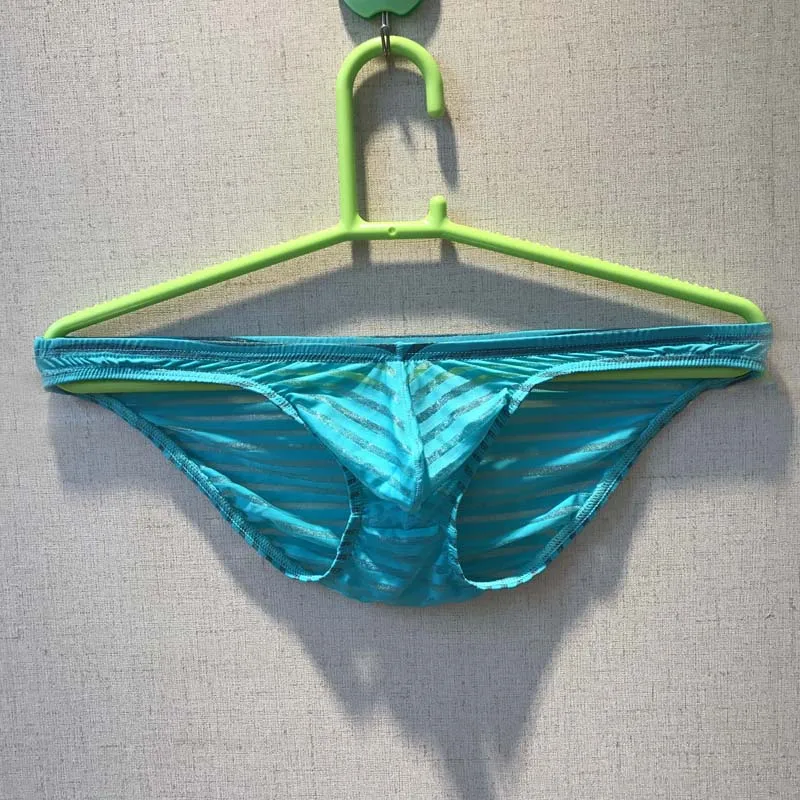 

Male panties transparent mens pouch briefs breathable male viscose briefs ultra-thin sexy low waist underwear men brief