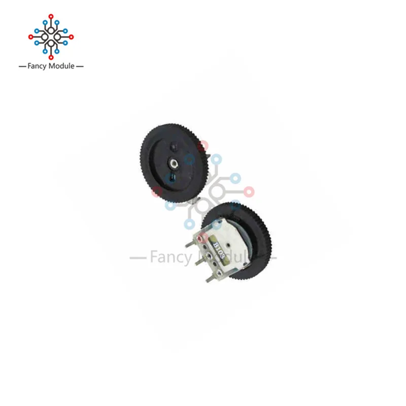 10 шт. B103 10K Ohm 3 контактный одиночный линейный циферблат колеса потенциометра 16 мм x