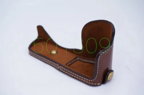 

New PU Leather Camera Bottom Case Cover Half Body Set Bag For sony A5000 A5100 Camera