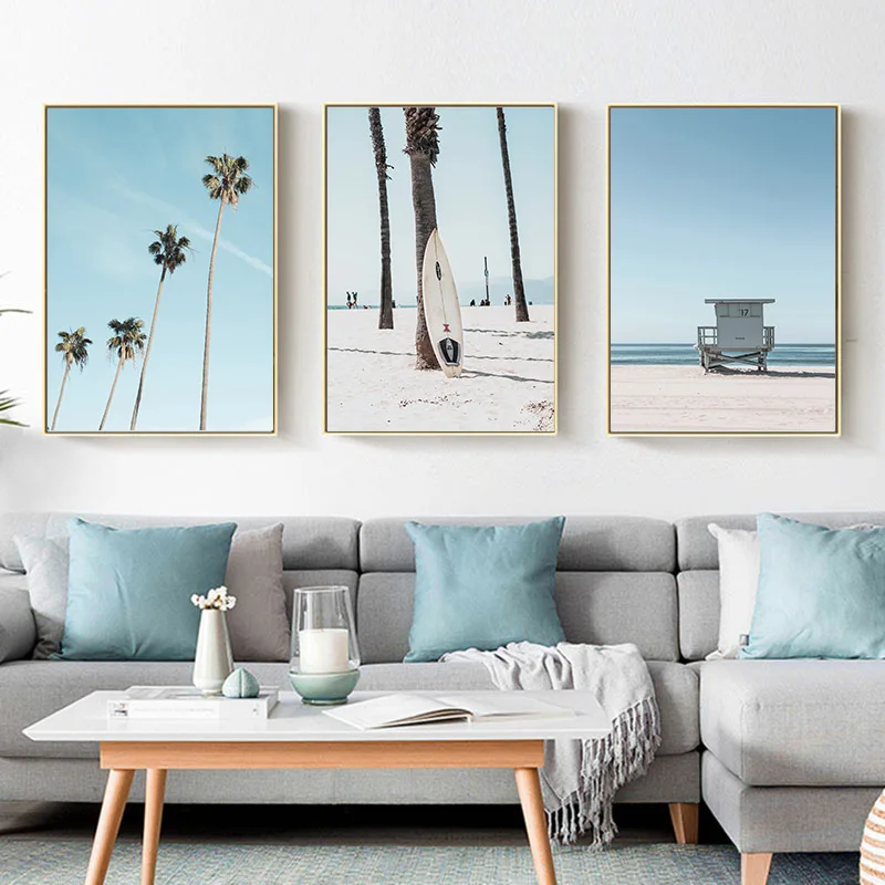 Постер из холста в морском стиле скандинавский настенный художественный принт