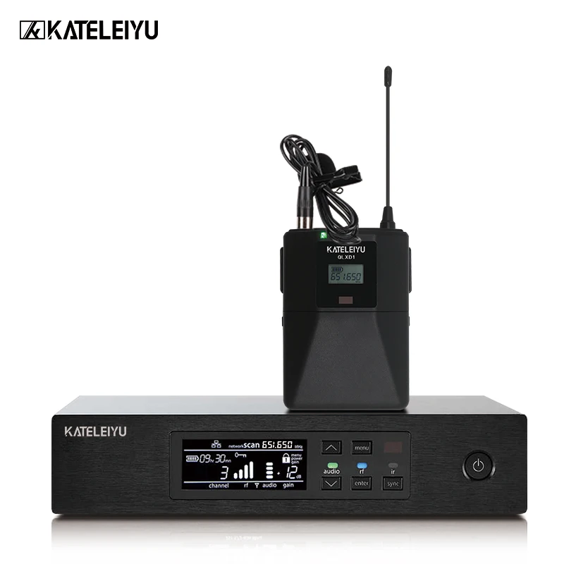 710-782MHz Профессиональный Сценический микрофон QLXD4 петличный микрофон Система профессиональный беспроводной УВЧ караоке микрофон DJ - Цвет: 710-782MHz
