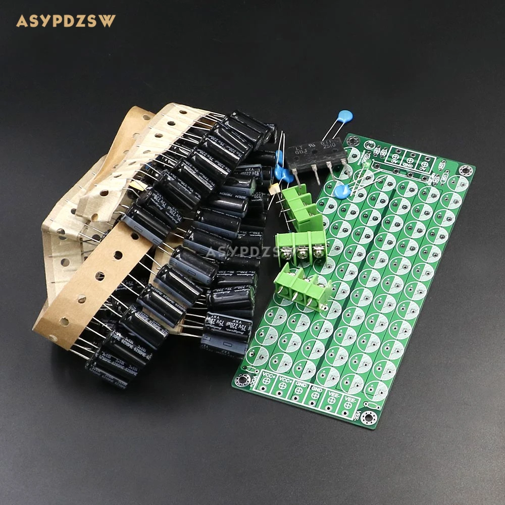 Hi-Fi конденсатора массив L20D аудио усилитель питания DIY kit с 68 шт 75В 220 мкФ Шапки
