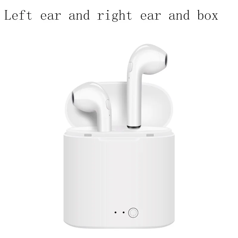 Серый Bluetooth гарнитура i7s tws i9 Hands free стерео наушники с микрофоном двойной наушник для iphone 8 samsung xiaomi - Цвет: Серый