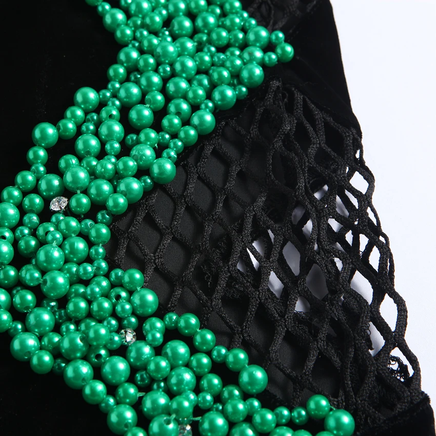 Женское длинное платье подиумное ажурное с кисточками и ручной работы 2017| |