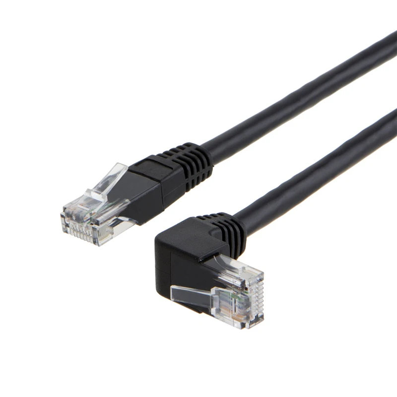 Соединительный кабель Ethernet Angle CAT6 (3 3 фута) Угловой LAN с позолоченным контактом 50U