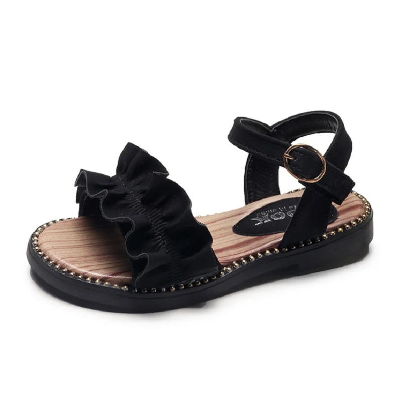 CUZULLAA/детские сандалии с открытым носком и ремешком на щиколотке для девочек