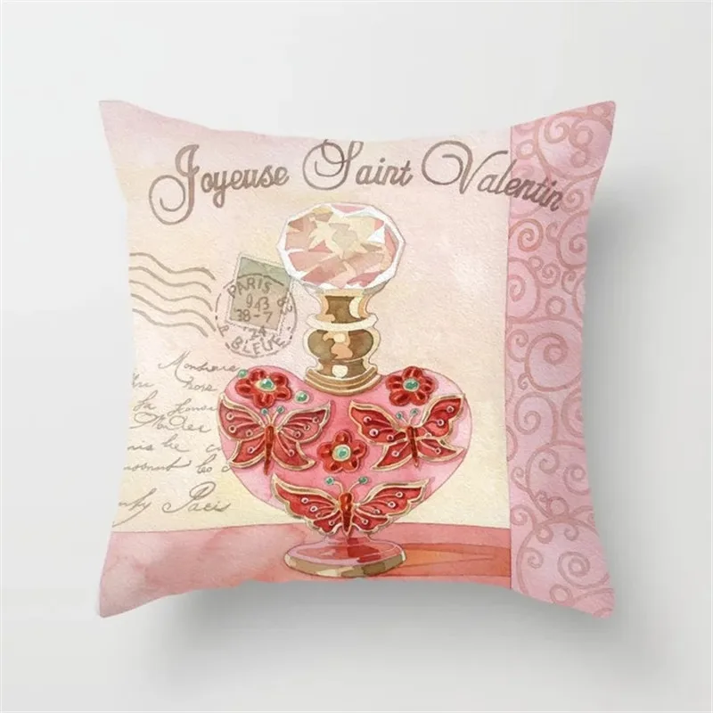 Cushion Covers04 Чехлы 45 см* 45 см ручная роспись цветы и флаконы супер мягкие и декоративная наволочка домашняя декоративная Подушка Крышка - Цвет: Cushion Covers04