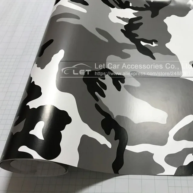 Автомобильный Стайлинг черно-белая камуфляжная виниловая пленка автомобильная