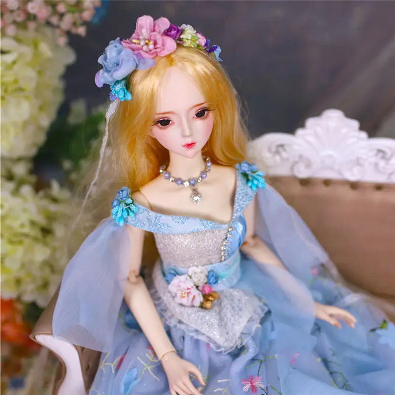 Шарнирная кукла принцессы DBS Dream Fairy 1/3 с шарнирным телом 62 см костюмом обувью и