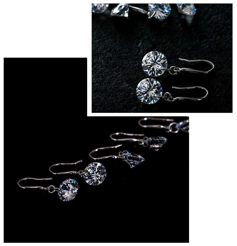 2019 Новые Летние Стильные Простые Роскошные висячие серьги с кристаллами