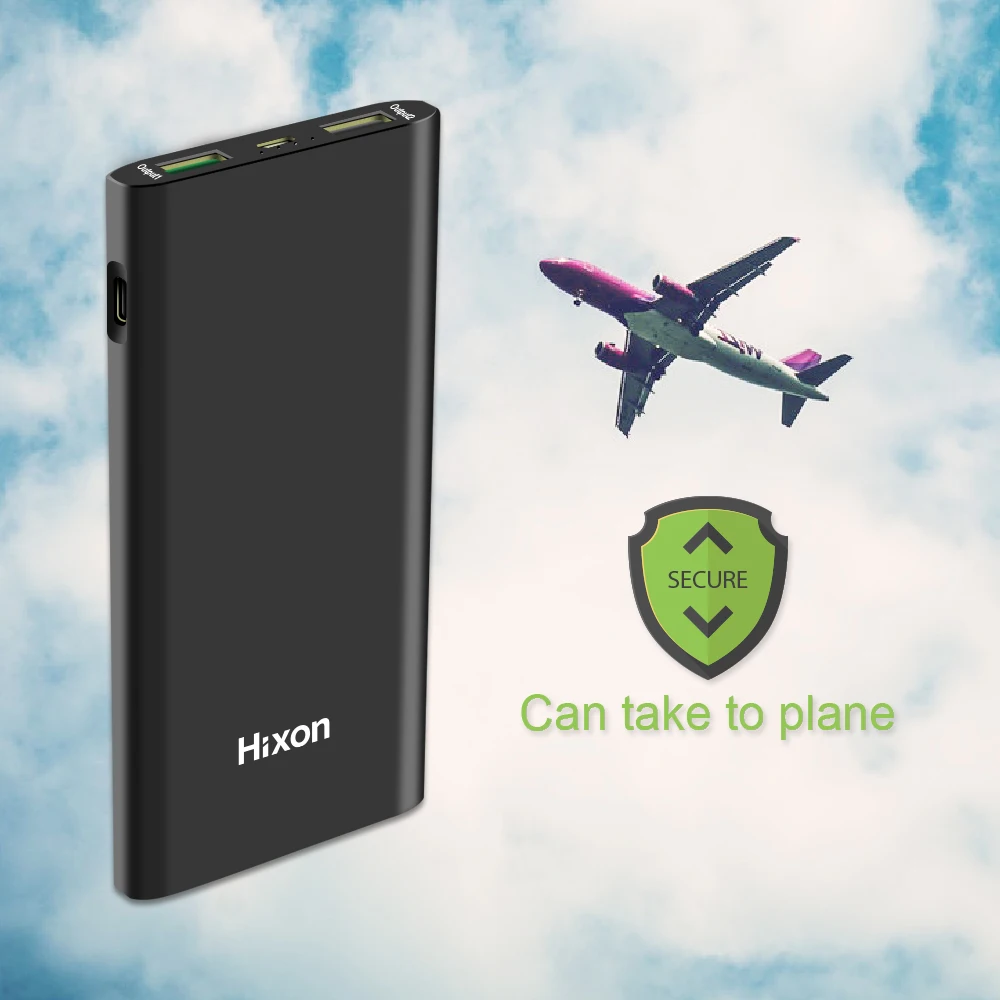 10000mAh PD Quick Charge with Smart QC 3.0 and typ C interface 5V/9V/12V Li polymer portable charger power bank | Электроника