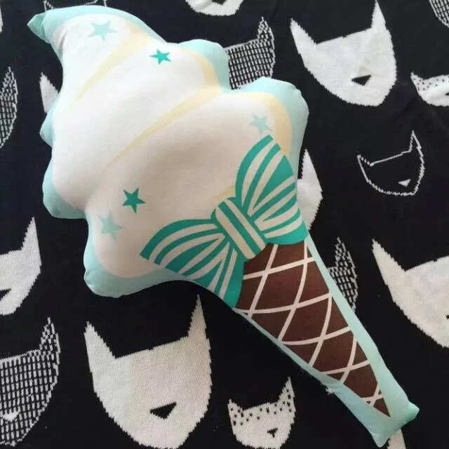 New Cute Ice Cream Sofa Doll Cushion Bow-Knot Pillow Kids Dolls Gift Photography Home Decorations | Игрушки и хобби