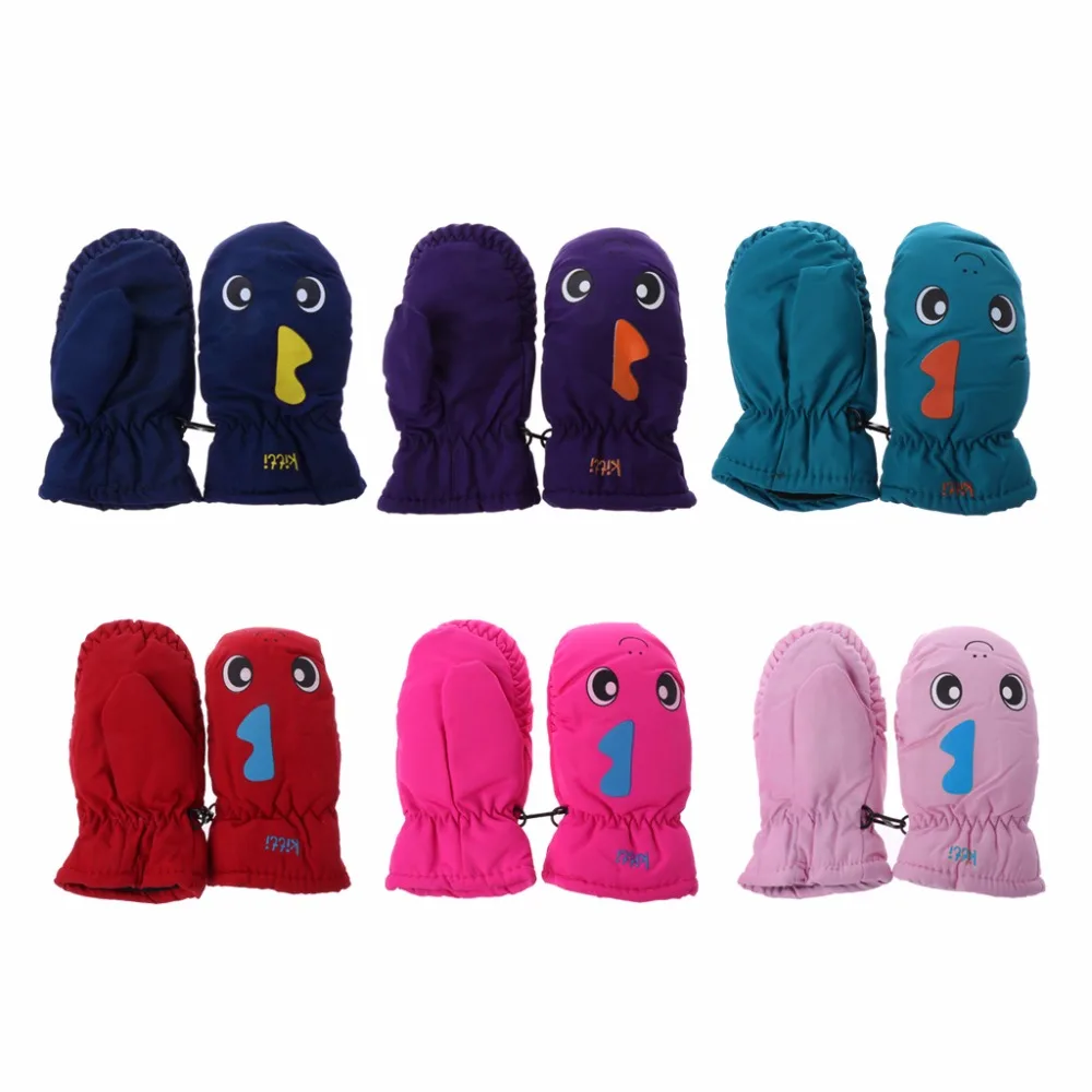 2-5years Good Quality Baby Mitten For Winter Kids Boys Girls Outdoor Warm Gloves Waterproof Windproof