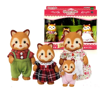 Sylvanian Families кукольный домик пушистая фигурка животного Семейный комплект кролик/медведь/собаки/белки/кошка/овца/обезьяна новинка - Цвет: 31528