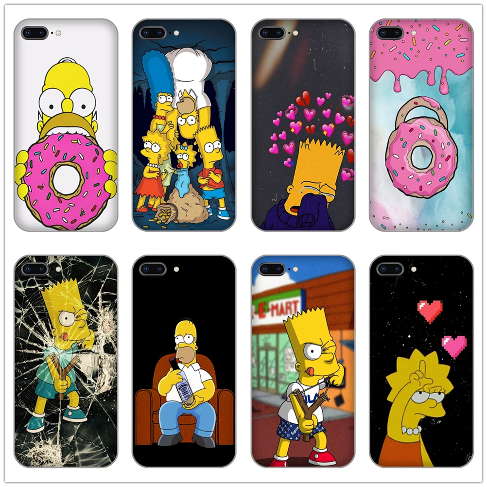 Homer J.Simpson Bart Simpson Fundas Soft TPU Phone back Cover Case for iphone 4 5 5s se 6 6s 8 plus 7 Plus X XR XS MAX shell |