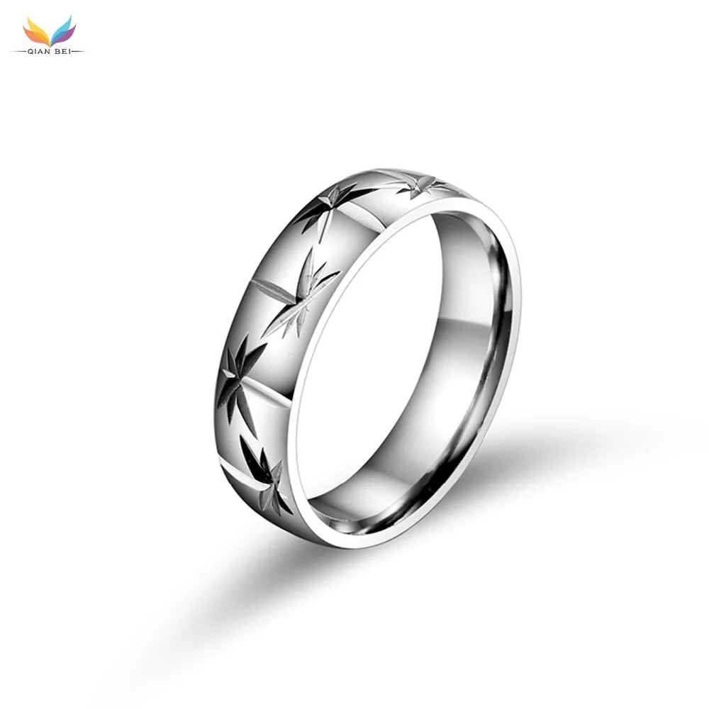 Кольцо из нержавеющей стали 316L для мужчин и женщин, 6 мм