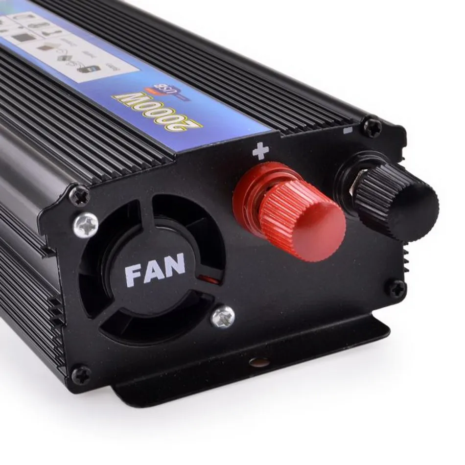 Преобразователь напряжения 2000 Вт постоянный ток 24 В в переменный 220