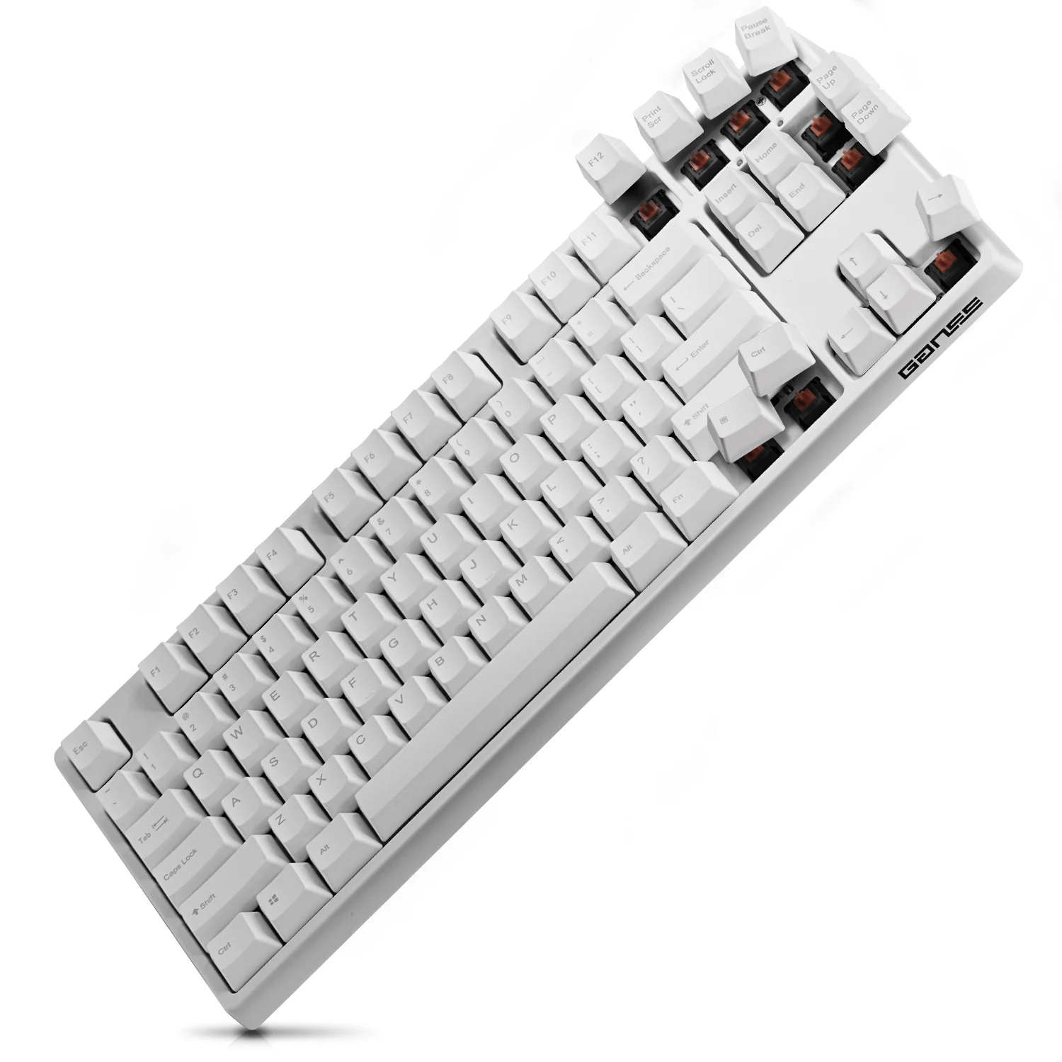 GANSS Heavy Duty 87 клавиш механическая клавиатура Cherry MX коричневый переключатель для