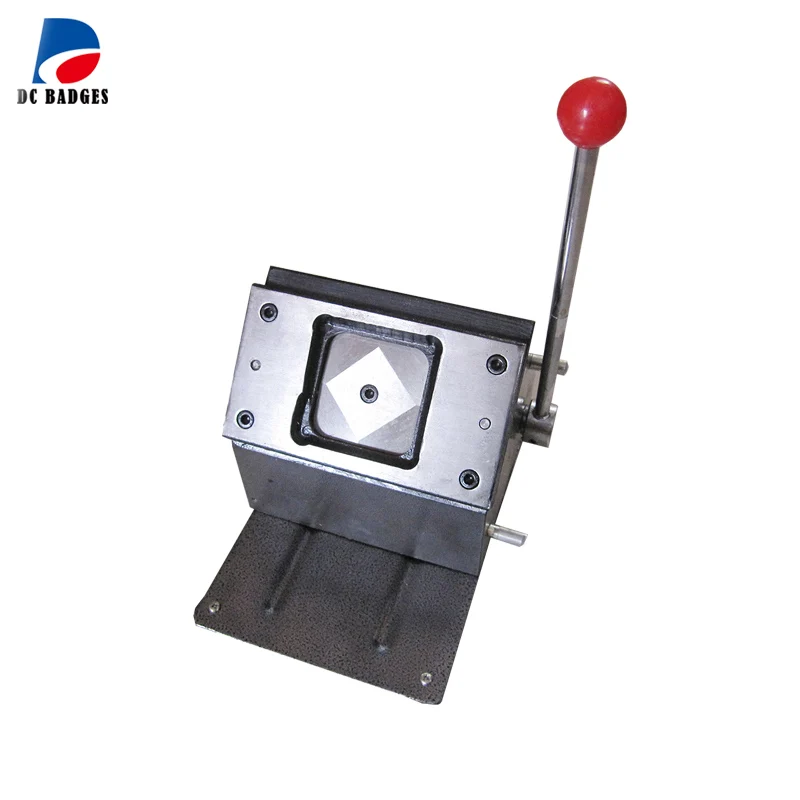 32mm square Badge cutter ,Square cutting size 42*42mm, for making  32*32mm  square Pin badges