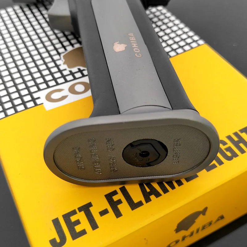 COHIBA выделенная сигарета Jet факел Черный ветрозащитный многоразовый газовый