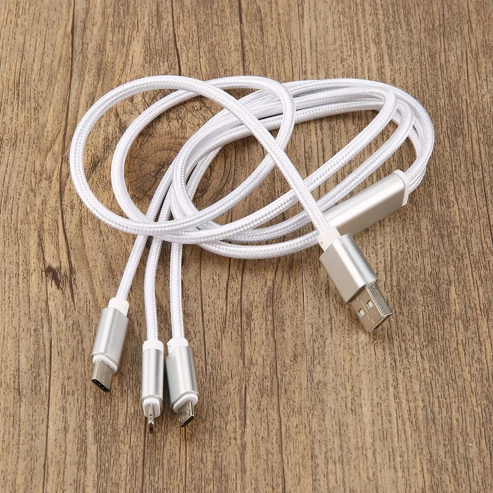 3 в 1 кабель для зарядного устройства кабель Micor usb type-C зарядный кабель мульти зарядный кабель для iPhone для телефонов Android