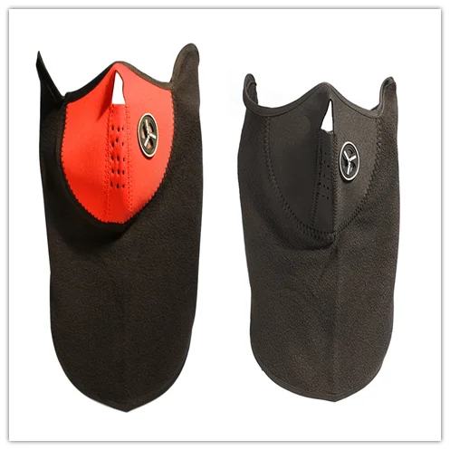 2PCS-RED-BLACK Мотоциклетная маска для лица для велосипеда флис зимний шейный охранник для SUZUKI RGV250 VS800 охранной VZ800 Marauder Bandit 650 S - Цвет: 2PCS-RED-BLACK