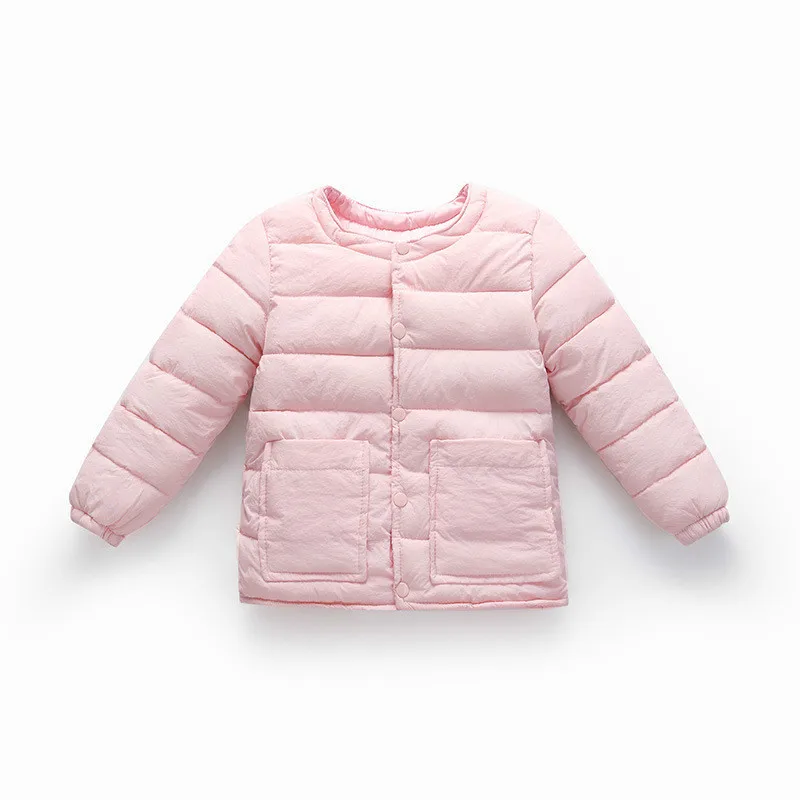 Новинка 2019 года модное однотонное пальто из хлопка на весну и осень Детская