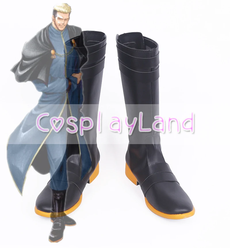 The King of Fighters Goenitz Cosplay Shoes Boots Flat Costume Accessories For Men Custom Made | Тематическая одежда и