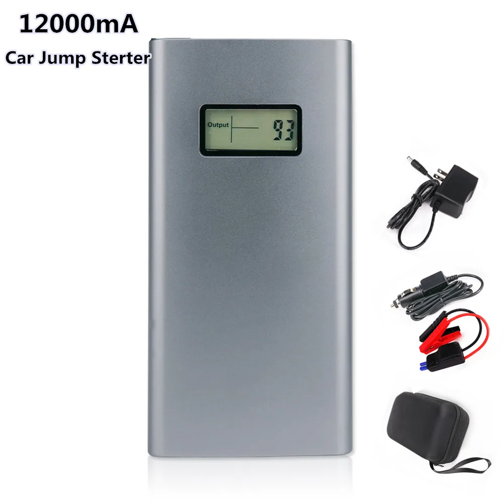 34L 12000mAh автомобильный пусковой стартер PowerSupply Алюминиевый сплав чехол с Универсальный держатель для сотового телефона многофункциональное зарядное устройство для чрезвычайных ситуаций PowerBank