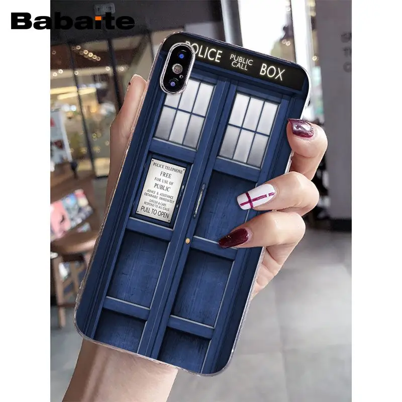 A4 Babaite Tardis Box Доктор Кто ТВ мягкий силиконовый прозрачный чехол для телефона для iPhone 8 7 6 6S Plus 5 5S SE XR X XS MAX Coque Shell - Цвет: A4