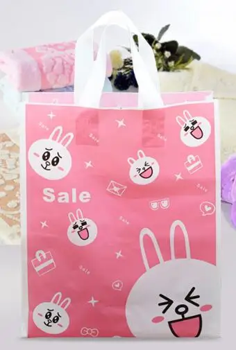 Полиэтиленовый пакет хозяйственные сумки с ручкой для магазинов одежды