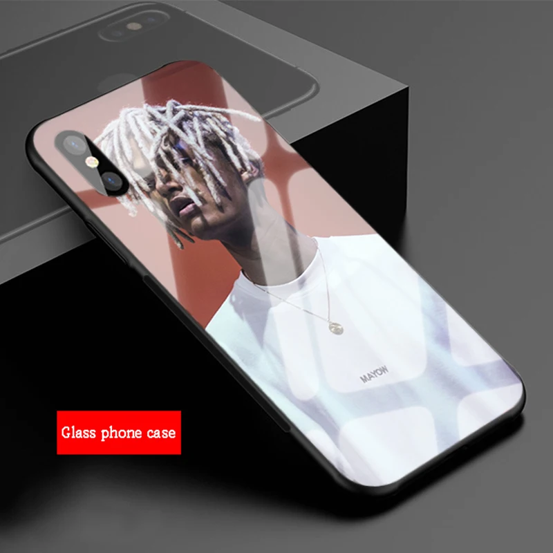 Rap Singer XXXTentacion MC закаленное стекло телефон чехол для iPhone 6 plus 7 8 5 5S 5C SE X XS XR Max |