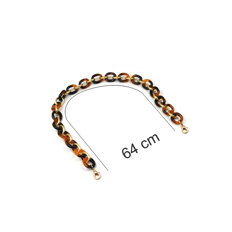 

Acrylic 64CM Resin Chain Bag Strap Women Handbags Belt Purse Belt Handle Bag Accessories Bamboo Bag Acrylic Strap
