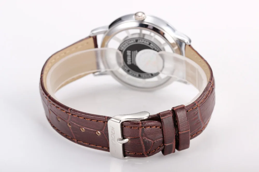 Sinobi Круглый циферблат Аналогового дисплея Кварцевый Механизм Рамка Скелет