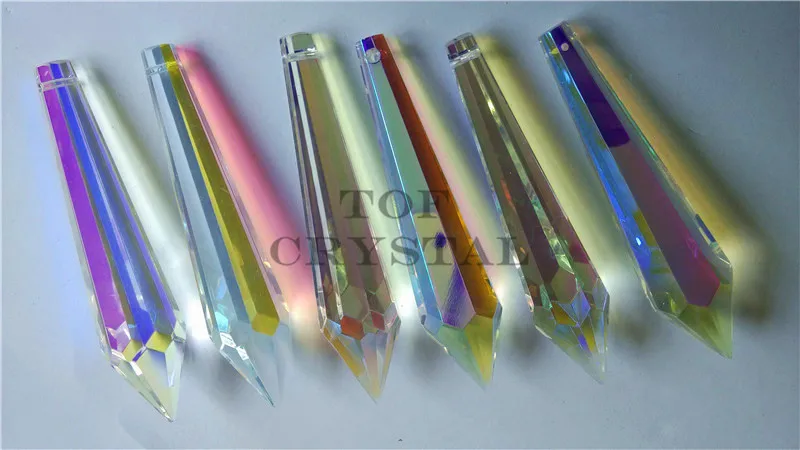 Прозрачное u образное Призма Icicle детали люстры 80 мм 120 шт.|chandelier parts|crystal icicleschandelier