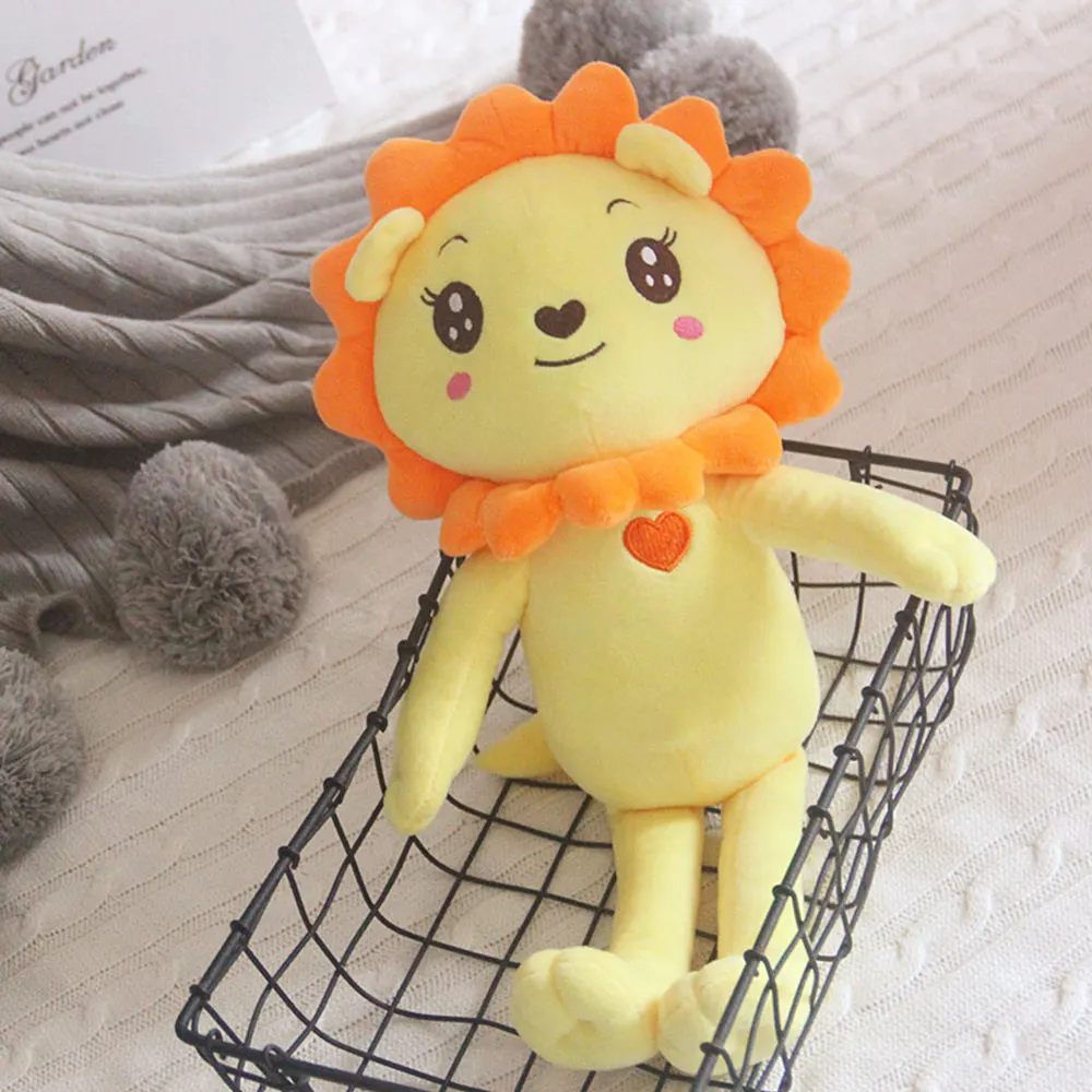 lion-yellow Детская подушка, детские мягкие игрушки для девочек и мальчиков, кукла кошки льва, детская комната, украшение, подушка для детской фотографии, реквизит, детское постельное белье - Цвет: lion-yellow