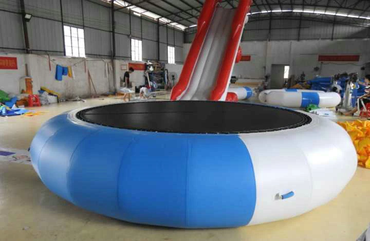 

colorful 5*5*1.2m PVC tarpaulin inflatable jump bed for children or adults outdoor sports bouncing movement
