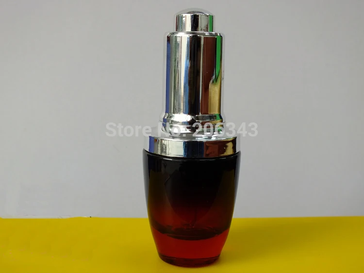 20 мл фиолетовый/красный/бутылка из золотого стекла с серебряной капельницей для