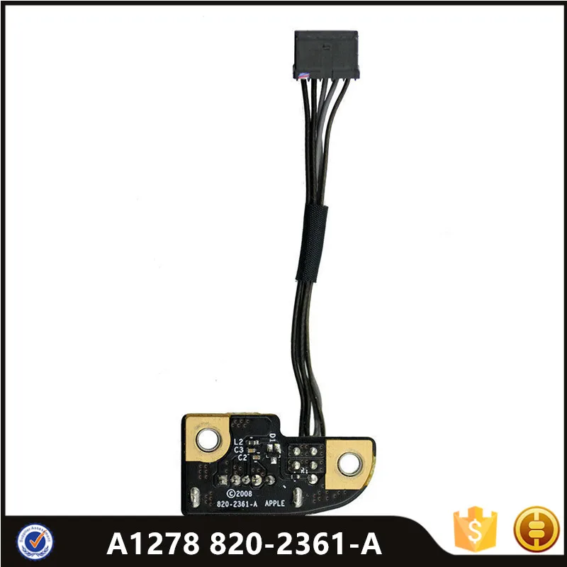 100% рабочий блок питания A1278 для Apple MacBook Unibody 13 &quotA1278 DC Jack Board Late 2008 820 231 a
