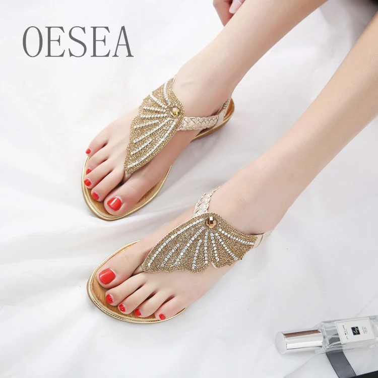 Женские босоножки Лидер продаж 2018 Модные Сладкий уютный со стразами из