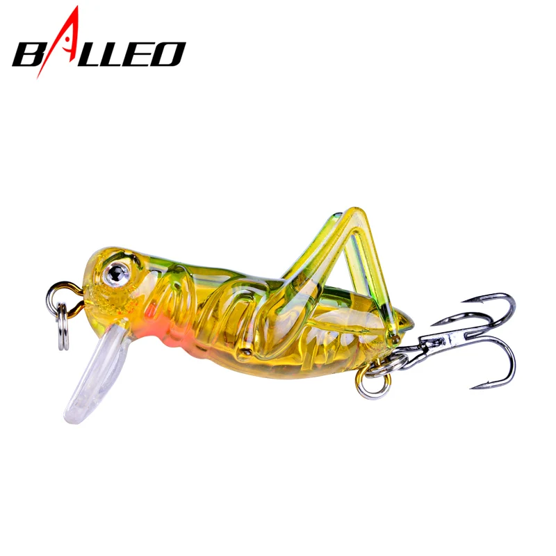 Balleo 2 шт. 4cm3g Кузнечик насекомые рыболовные приманки воблер приманка твердая