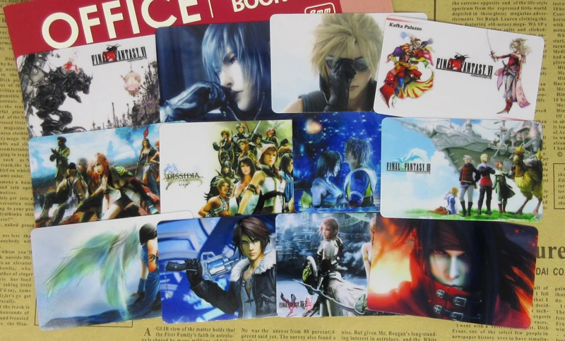 65 шт., наклейки серии Final Fantasy s, классические персонажи ролевых игр Sephiroth Cloud Tifa Yuna Lightning Noctis, Стикеры для фанатов, подарки