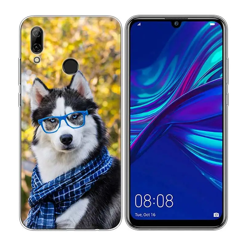 Style 05 Силиконовый чехол для телефона с милой собачкой из материала Хаски для huawei P30 Lite P Smart Honor 7A 8 8A 8C 8X 10i Y5 Y6 Y7 Y9 Pro - Цвет: Style 05