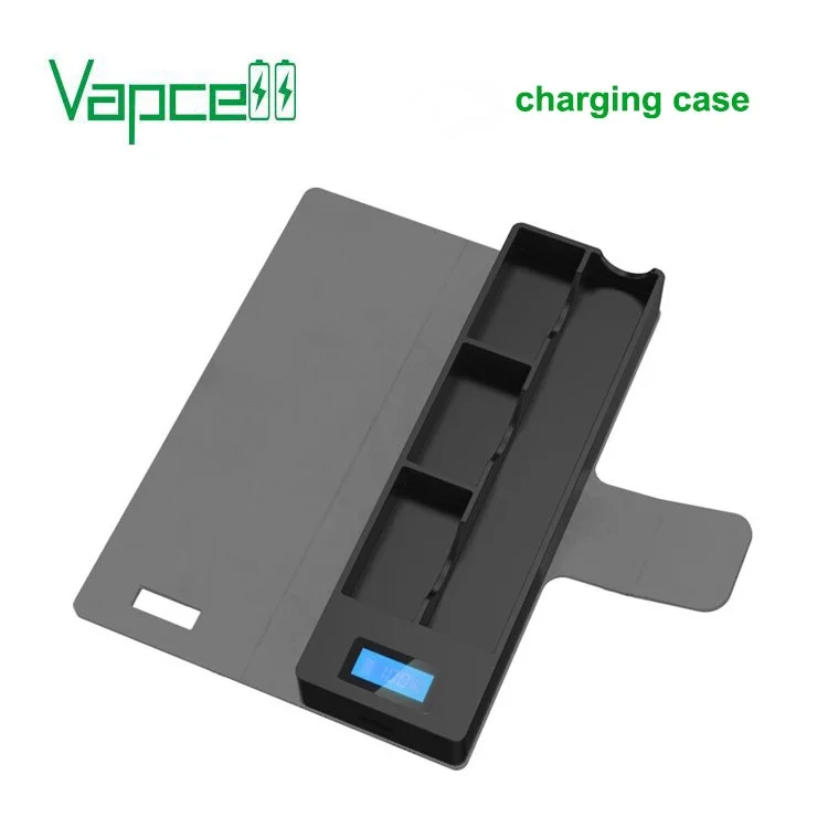 Чехол для зарядки аккумулятора Vapcell, универсальный совместимый с зарядным устройством для электронной сигареты, ЖК-индикатор зарядки