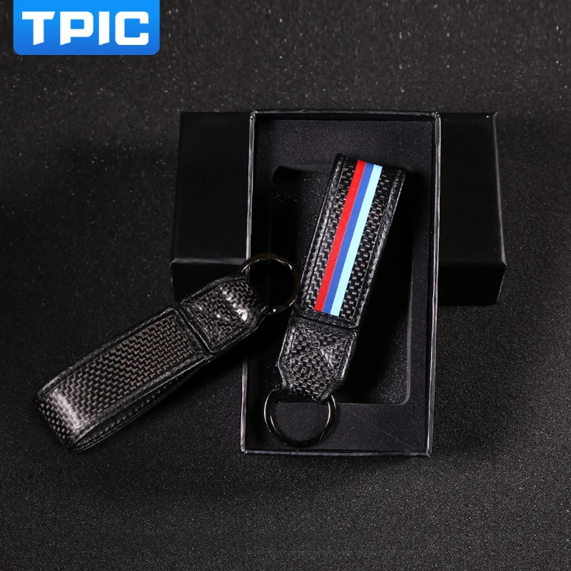 Автомобильный брелок из углеродного волокна для BMW M Sport E90 E60 F30 Mercedes W204 W211 GLA GLK Mustang