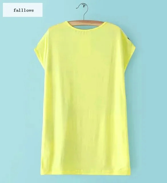 Новый в продаже леди прохладно Большой размер женщин летняя футболка мода