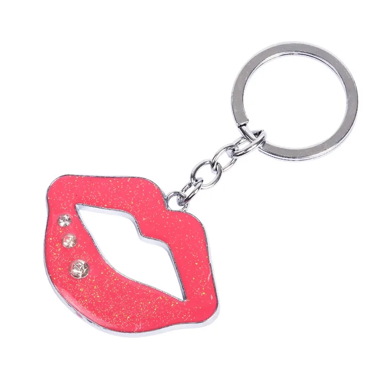 Брелок для ключей Женский из сплава с пандой и губами|designer key chain|key chainpendant ring |