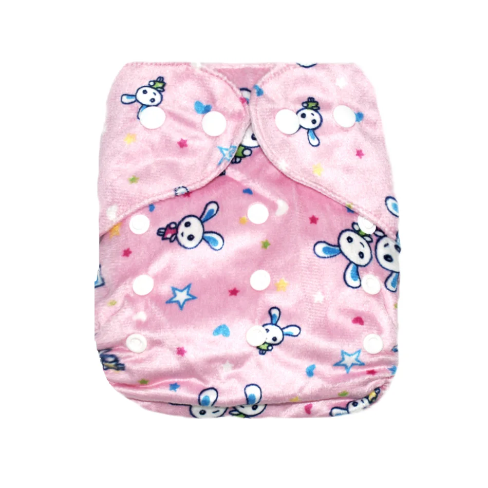 Minky3 Miababy многоразовый тканевый подгузник регулируемый подгузник Многоразовые подгузники из ткани 0-2years, на Возраст 3-15 кг для малышей - Цвет: Minky3